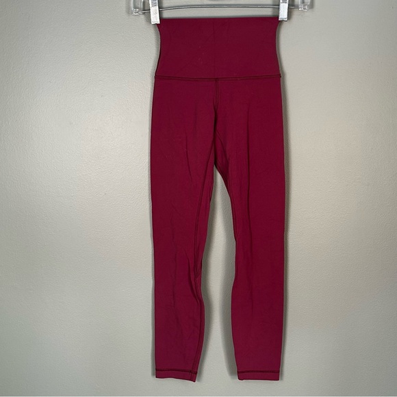 Lululemon align mauve pink high rise size 0 women’s crop‎ - Picture 1 of 12